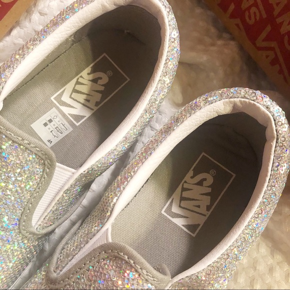 Silver iridescent sequin Vans - Picture 8 of 11